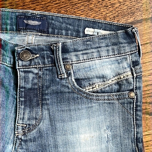 Aston Martin Boy Distressed Jeans Size 8 - Picture 3 of 8